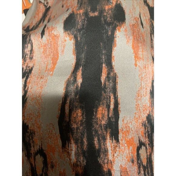Givenchy Authentic Silk Black Gray Coral Orange Tank Mini Dress 38 Small Italy - Picture 9 of 9